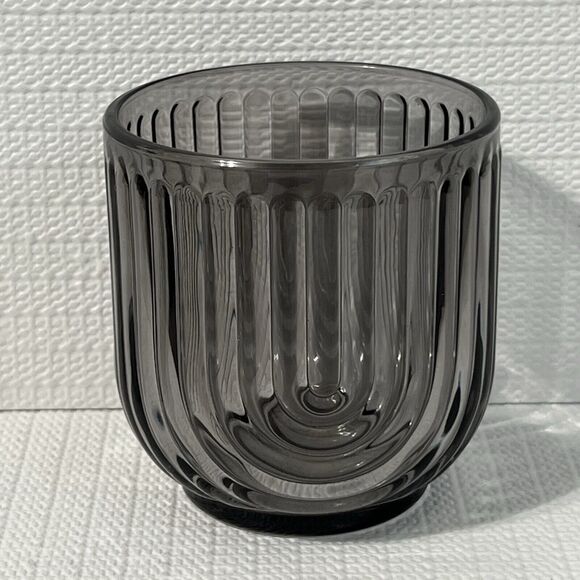 Gatsby ART DECO Set of 4 On The Rocks Smoky Gray Glasses Bar 11oz 325ml Apollo - Picture 12 of 13